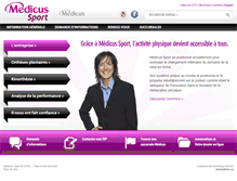 Tablet Screenshot of medicus-sport.com